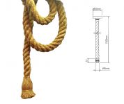 H?ngeleuchte Seil maritim Design 150 cm mit E27 Fassung 